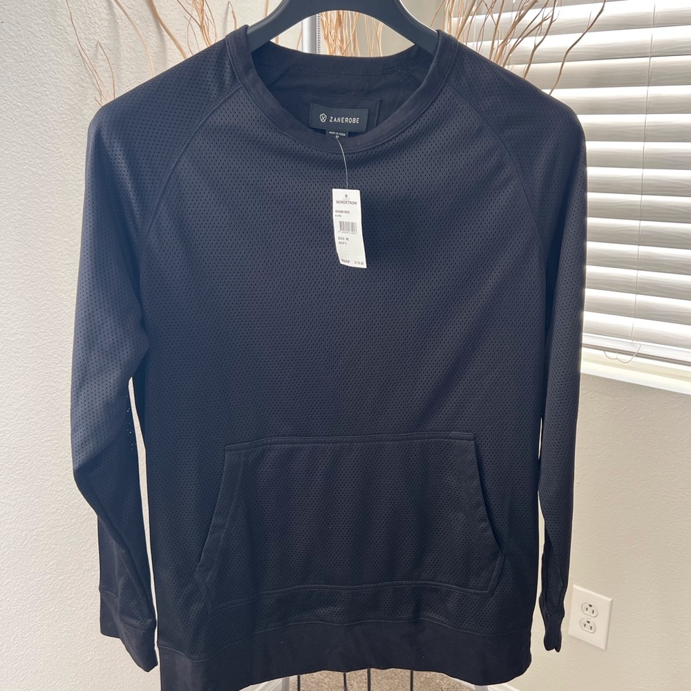 ZANEROBE MENS BLACK SPORT PULLOVER 
SIZE SMALL (NEW)